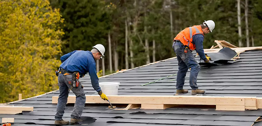 Garage Felt Roof Replacement in Spring Valley