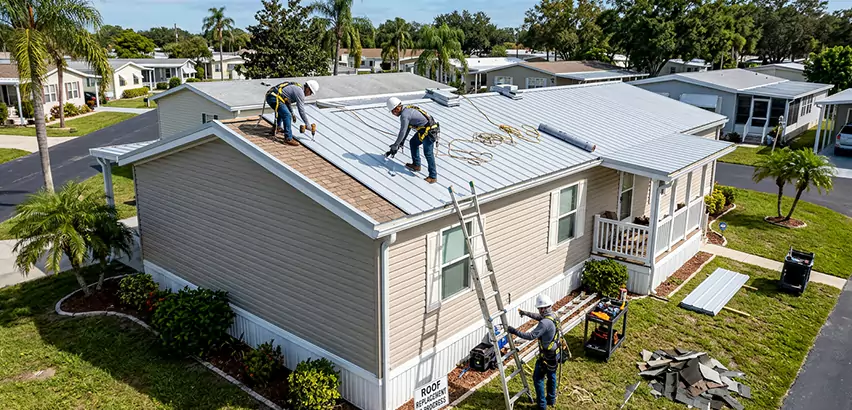 Mobile Home Metal Roof Replacement in Spring Valley